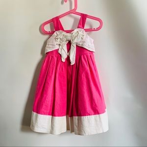 Gymboree pink and white summer dress size 3T